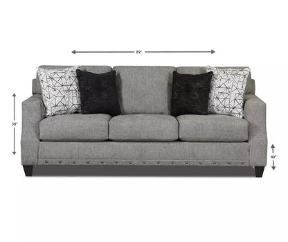 Gray Chenille Sofa