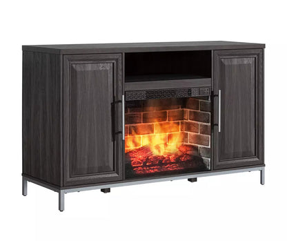 54" Gray Electric Fireplace Console