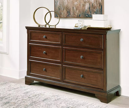 Trellington Brown 6-Drawer Dresser