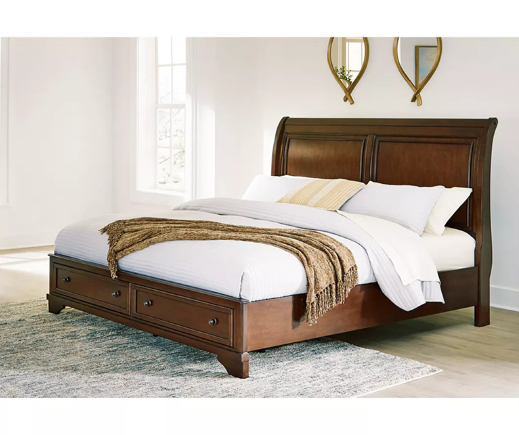 Trellington Queen Storage Sleigh Bed