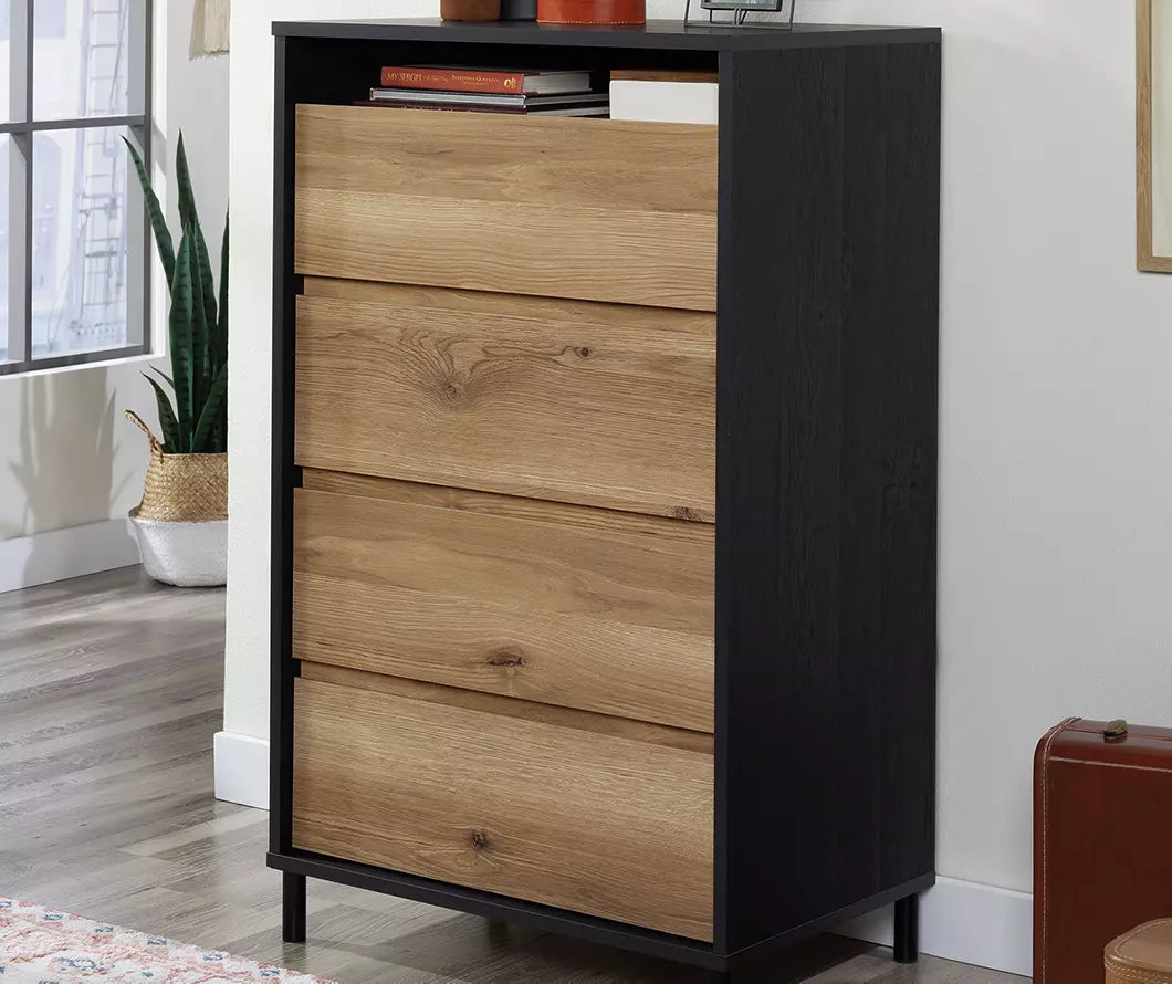 Acadia Way Raven Oak 4-Drawer Storage Chest