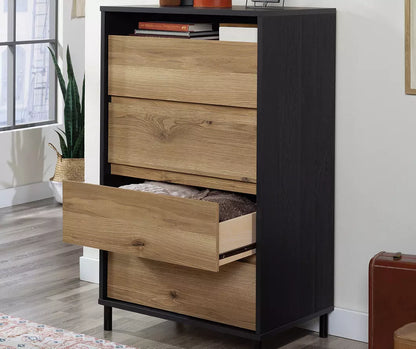 Acadia Way Raven Oak 4-Drawer Storage Chest